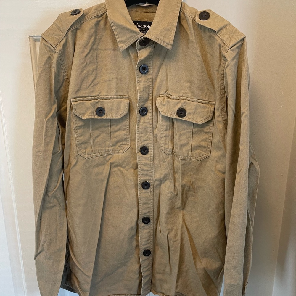 Bluenotes Tan Cotton Canvas/Outdoor shirt